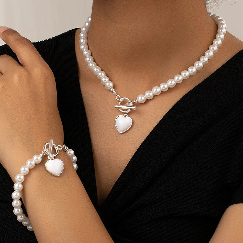 LovePearl | Refined pearl necklace and matching bracelet