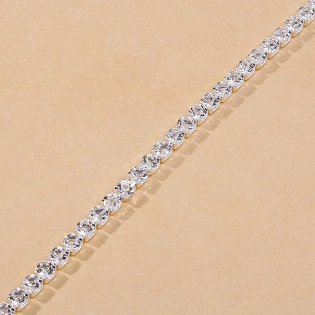 Anklet Gemstone Gold and Silver