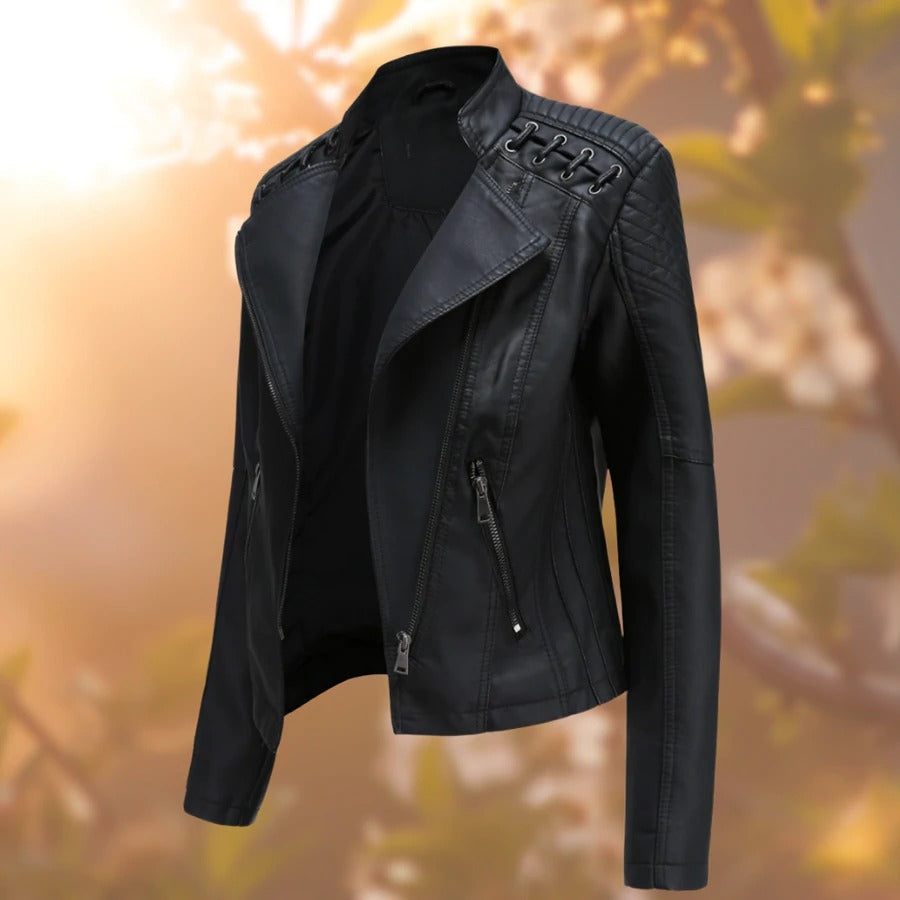 NICOLE - STYLISH LEATHER JACKET FOR WOMEN