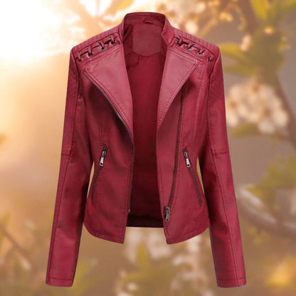 NICOLE - STYLISH LEATHER JACKET FOR WOMEN