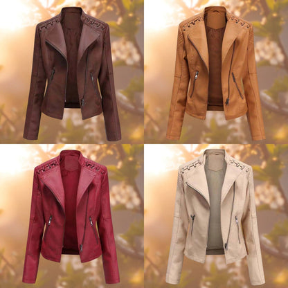 NICOLE - STYLISH LEATHER JACKET FOR WOMEN