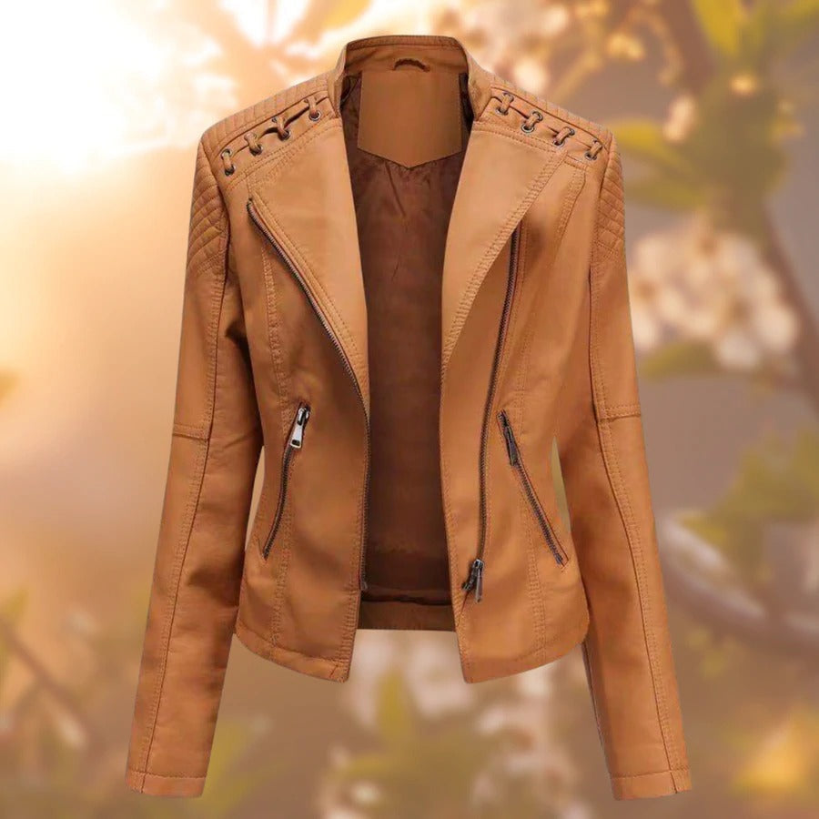 NICOLE - STYLISH LEATHER JACKET FOR WOMEN