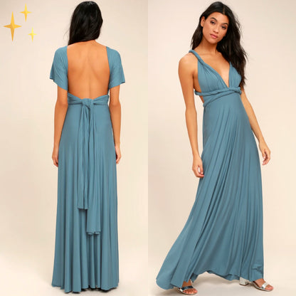 Zoë Multiway Maxi Wrap Summer Dress with no fewer than 50 Ways to Wear